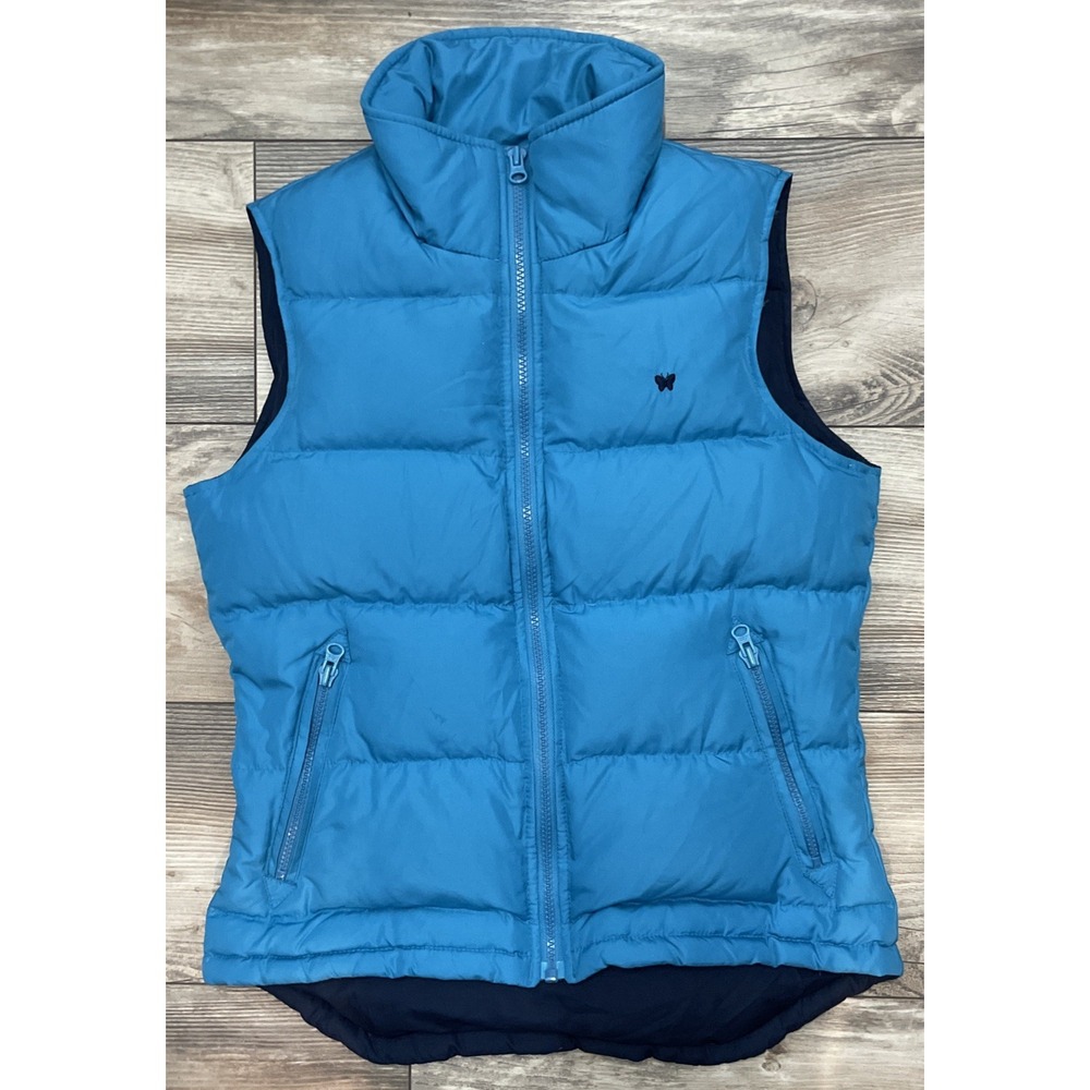 Aeropostale Womens Down Puffer Vest in Fall Blue Size: Small‎